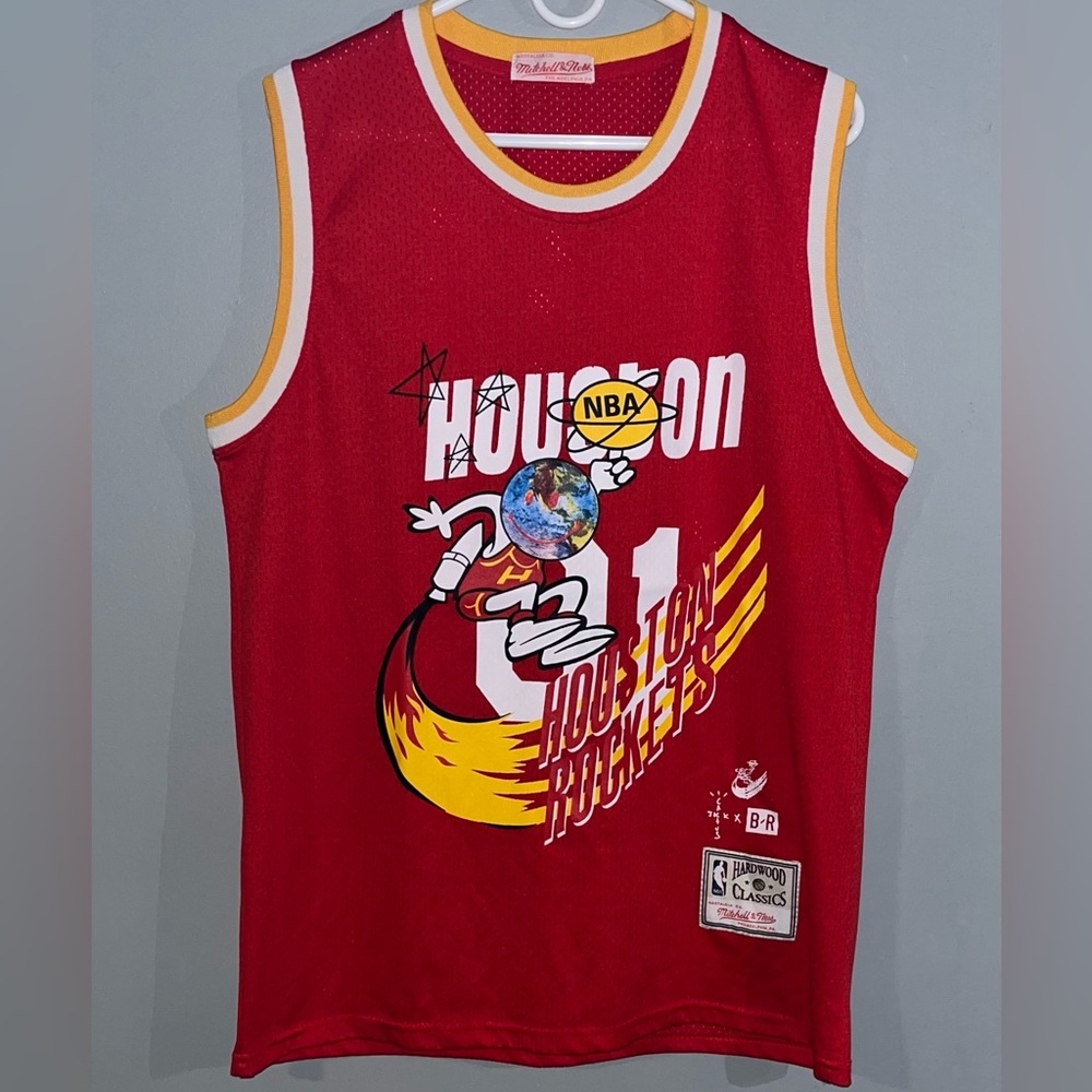 Cactus Jack by Travis Scott x BR x Mitchell & Ness Houston Rockets NBA Jersey